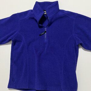 LL Bean Fleece Sweater 1/4 Zip Pullover Gorpcore Outdoor Blue Men's size Large